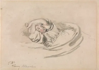 The Artists Son Henry Asleep