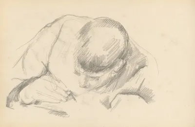 The Artists Son Writing