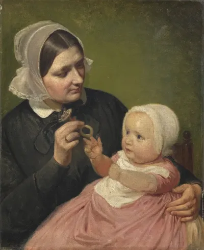 The Artists Wife And Their Son Poul