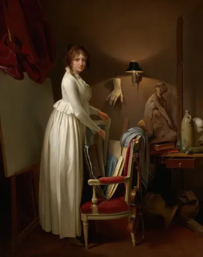 The Artists Wife In His Studio 2