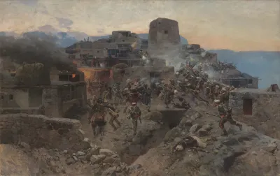 The Assault Of Gimry On October 17 1832