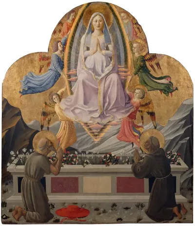 The Assumption Of The Virgin With Saints Jerome And Francis