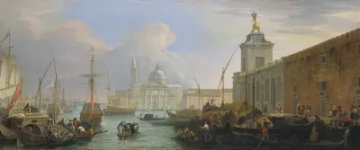 The Bacino Venice With The Dogana And A Distant View Of The Isola Di San Giorgio