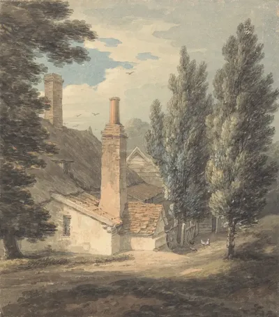 The Back Of A Farm House