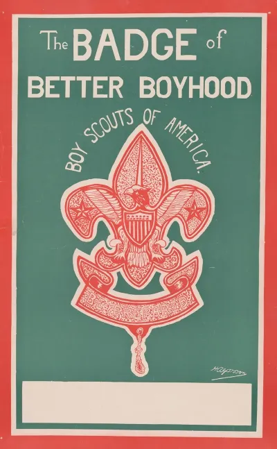The Badge Of Better Boyhood Boy Scouts Of America