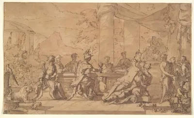The Banquet Of Aeneas And Dido