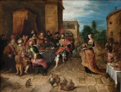 The Banquet Of Herod Salome Presents The Head Of John The Baptist