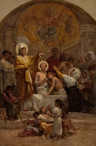 The Baptism Of Saint Augustine
