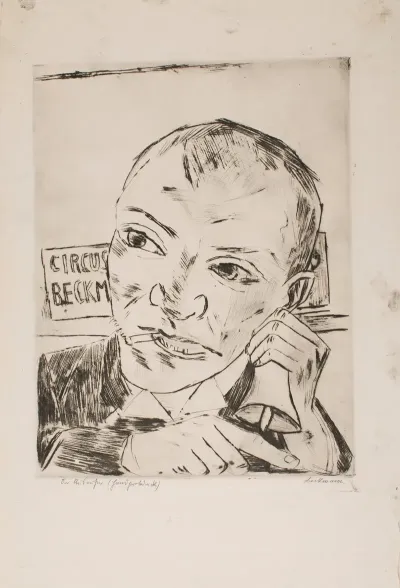 The Barker Self Portrait Plate 1 From The Portfolio The Annual Fair