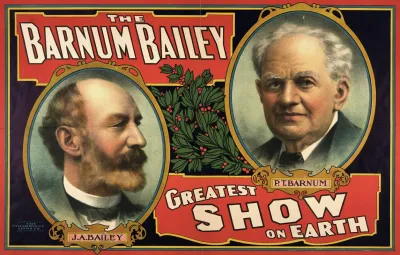 The Barnum Bailey Greatest Show On Earth Circus Poster