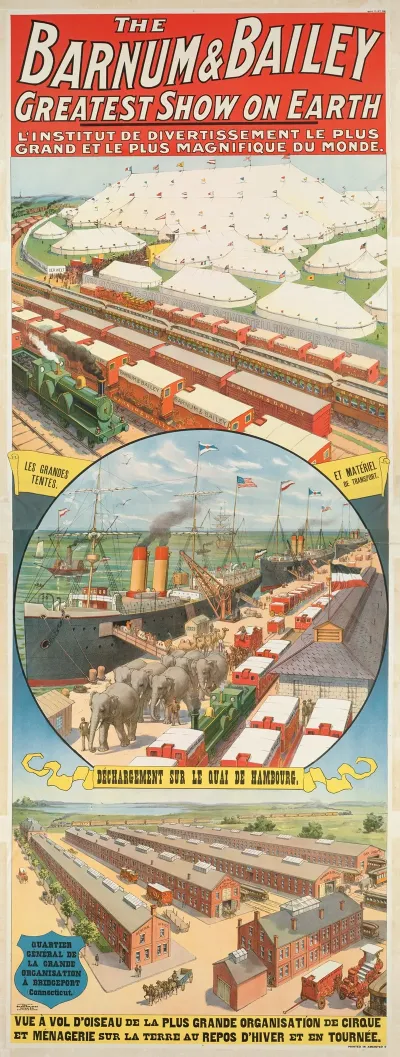 The Barnum Bailey Greatest Show On Earth Linstitut De Divertissement Le Plus Grand Et Le Plus Magnifique Du Monde 9