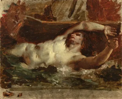 The Barque Of Dante After Delacroix