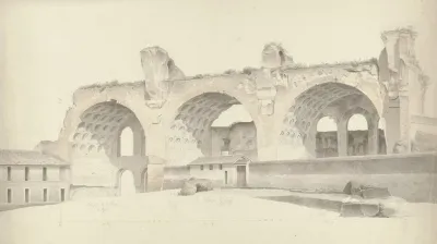 The Basilica Of Maxentius And Constantine In Rome