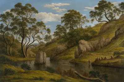 The Bath Of Diana Van Diemens Land