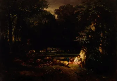 The Bathers Clearing In The Forest