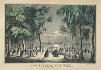 The Battery New York By Moonlight