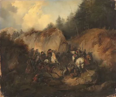 The Battle Between Cossacks And Circassians