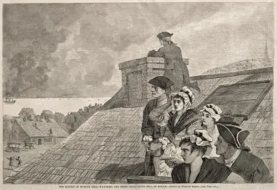 The Battle Of Bunker Hill Watching The Fight From Copps Hill In Boston