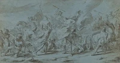 The Battle Of Diomedes And Aeneas From The Story Of Achilles