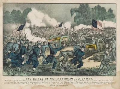 The Battle Of Gettysburg Pa July 3d 1863
