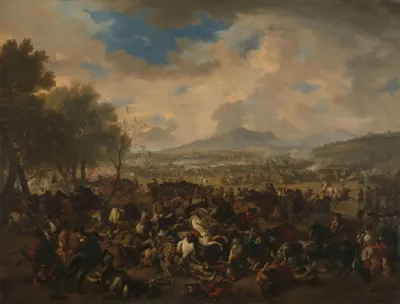 The Battle Of Ramillies Between The French And The Allied Powers 23 May 1706