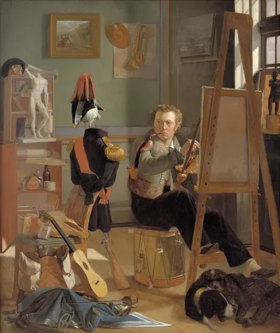 The Battle Painter Jorgen Sonne In His Studio