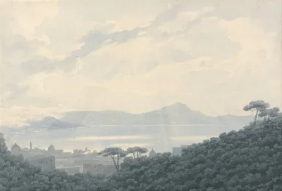 The Bay Of Naples From Capodimonte Italy