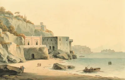 The Bay Of Naples From The Beach At Posillipo