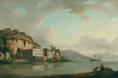 The Bay Of Naples With Santa Maria Degli Angeli