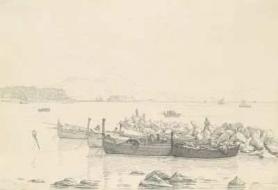 The Bay Of Naples With Vesuvius In The Background