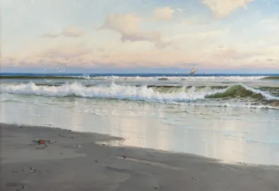 The Beach At Filey In Yorkshire England