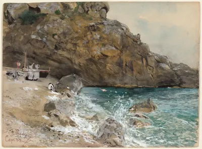 The Beach At Marina Piccolacapri