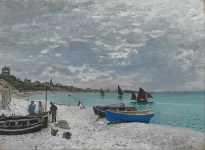 The Beach At Sainte Adresse