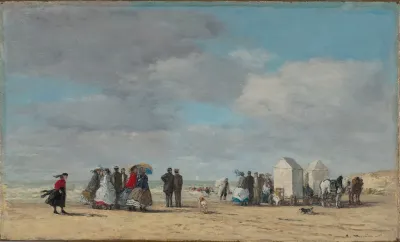 The Beach At Trouville 3