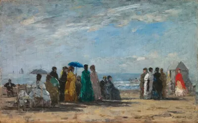 The Beach At Trouville 4