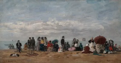 The Beach At Trouville