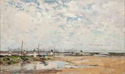 The Beach At Villerville Normandy