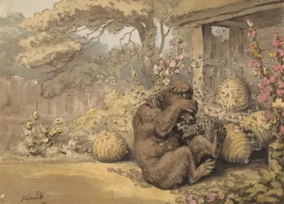The Bear And The Bee Hives