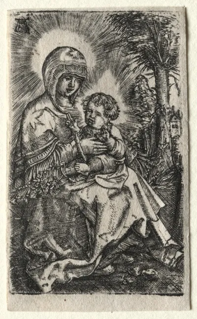 The Beautiful Virgin Of Ratisbon In A Landscape