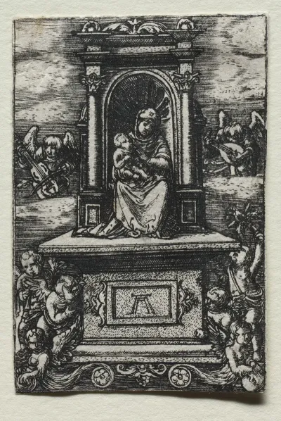 The Beautiful Virgin Of Ratisbon On An Altar