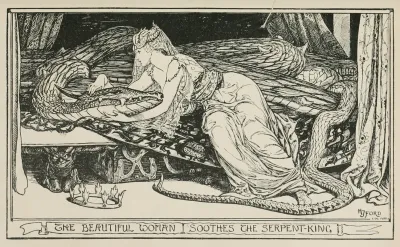 The Beautiful Woman Soothes The Serpent King 2