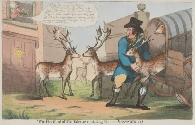 The Bedfordshire Farmer Unloading His Presents