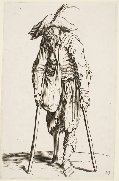 The Beggar With The Wooden Leg
