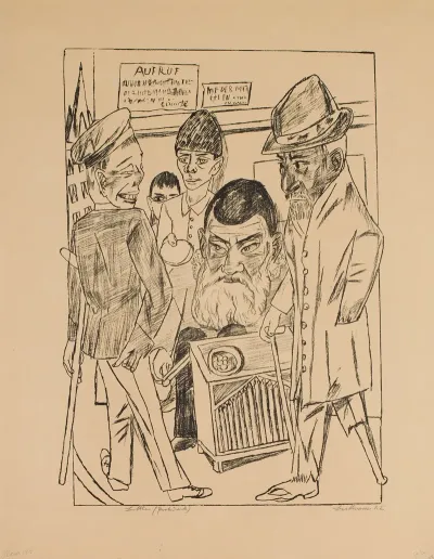 The Beggars Plate 7 From The Series Trip To Berlin 1922