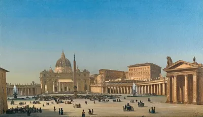 The Benediction Of Pius Ix In St Peters Square Rome