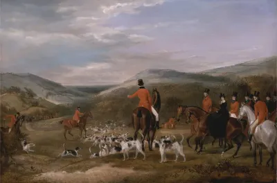 The Berkeley Hunt 1842 The Meet