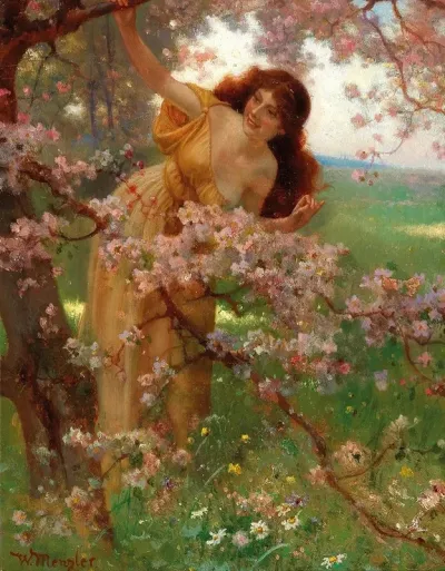 The Blossoming Tree In The Garden