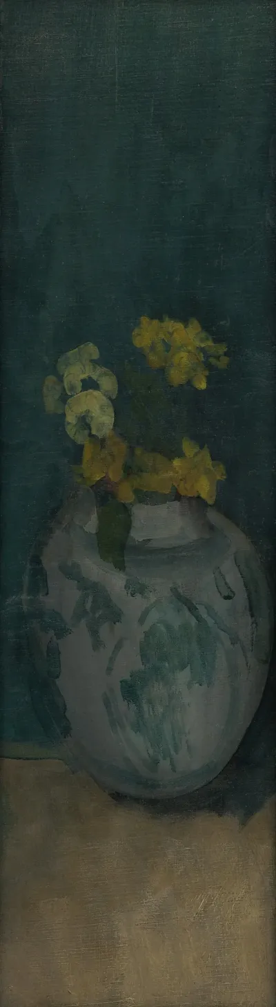 The Blue Girl Fragment Yellow And Blue