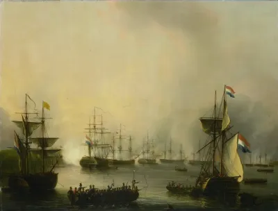 The Bombardment Of Palembang Sumatra 24 June 1821