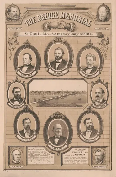 The Bridge Memorial St Louis Mo Saturday July 4th 1874